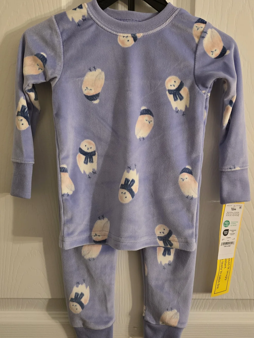 Carter's Pajama PJ Baby Toddler Snug Fit Perfect for Cold Fall Winter 12months